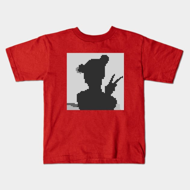 Hand v sign for peace or victory (Pixel Girl) Kids T-Shirt by Dmitry_Buldakov